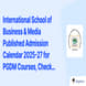 International School of Business & Media Published Admission Calendar 2025-27 for PGDM Courses, Check Detailed Schedule Here